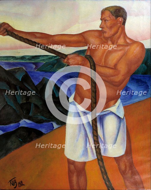 The Worker, 1912. Artist: Petrov-Vodkin, Kuzma Sergeyevich (1878-1939)