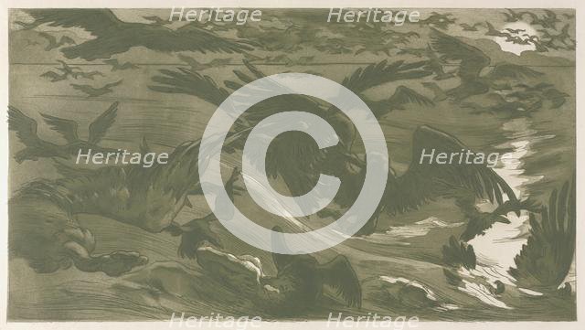 Birds of Prey, 1893. Creator: Victor Emile Prouvé (French, 1858-1943).