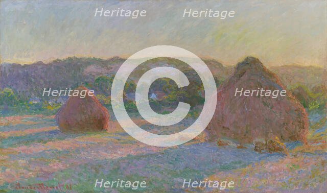 Stacks of Wheat (End of Summer), 1890/91. Creator: Claude Monet.