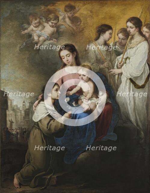 The Virgin and Child with Saint Rose of Viterbo, 1670. Creator: Bartolomé Esteban Murillo.
