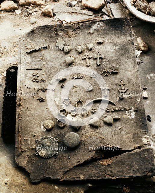 Sample card, JW Evans silversmiths factory, Birmingham, West Midlands, c1980-c2017. Artist: Historic England Staff Photographer.