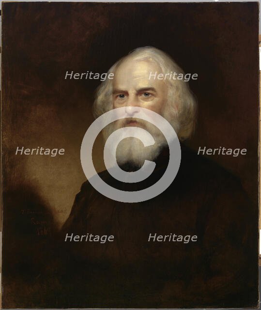 Henry Wadsworth Longfellow, 1869. Creator: Thomas Buchanan Read.