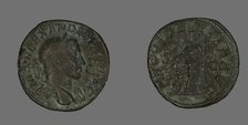 Sestertius (Coin) Portraying Emperor Severus Alexander, 232. Creator: Unknown.