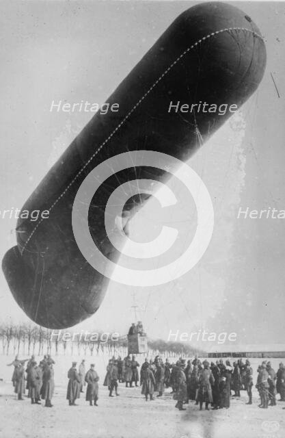 German observation balloon, between 1914 and c1915. Creator: Bain News Service.