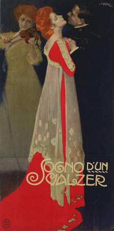 Sogno d'un valzer, 1910. Creator: Metlicovitz, Leopoldo (1868-1944).