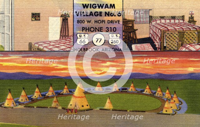 Wigwam Village No 6, Holbrook, Arizona, 1951. Artist: Unknown