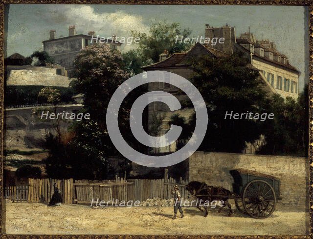 Rue d'Orchampt in Montmartre, 1864. Creator: Napoleon Joseph Bellardel.
