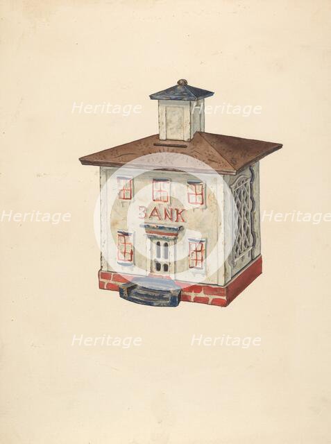 Penny Bank, c. 1939. Creator: Samuel O. Klein.