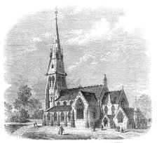 New congregational church at Lewisham, Surrey, 1861. Creator: Walmsley.
