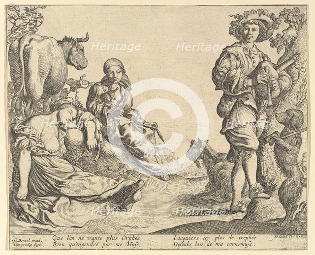 Bagpipe Player, 1610-50. Creator: Pierre Brebiette.