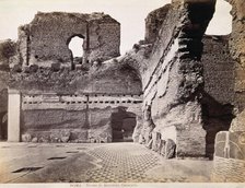 Partly ruined Roman baths of Antoninus Caracalla, c1880s. Creator: Unknown.