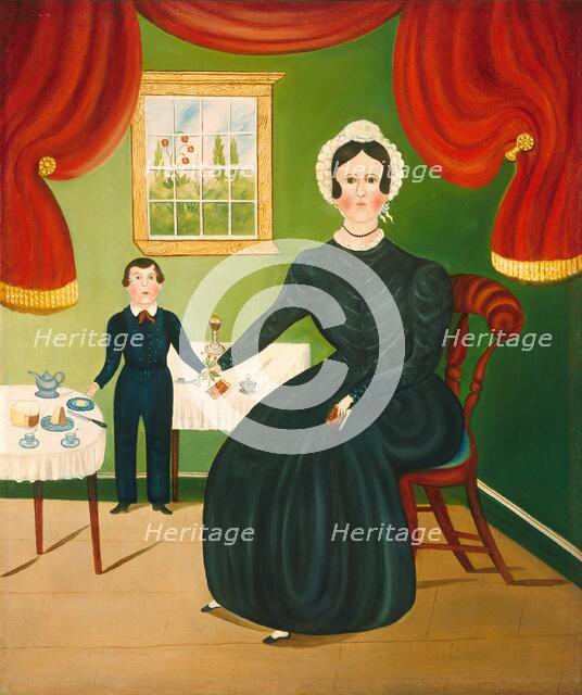 Interior Scene, c. 1840. Creator: Unknown.