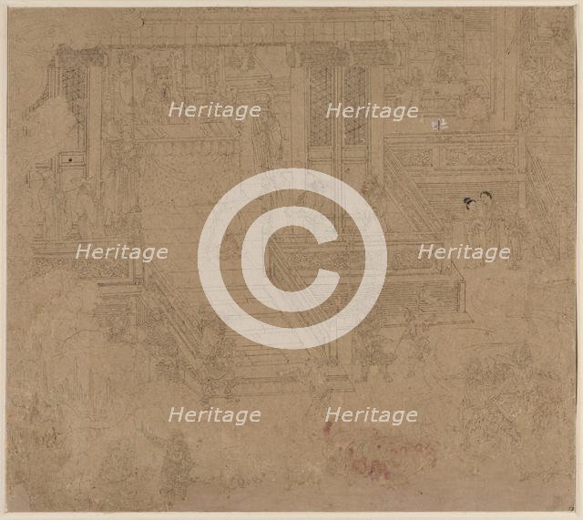 Album of Daoist and Buddhist Themes: Kings of Hells: Leaf 37, 1200s. Creator: Unknown.