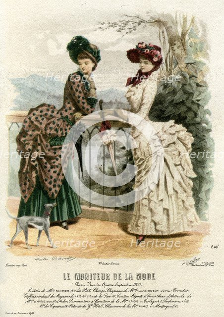 French fashions of the 19th century, 1883 (1938). Artist: Unknown