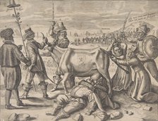 Struggle over the Flemish Milch-Cow, 1646. Creator: Crispijn de Passe I.