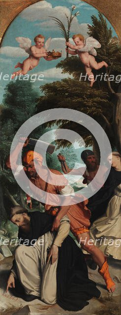 The Martyrdom of Saint Peter of Verona, 1555-1559. Creator: Moroni, Giovan Battista (1520/25-1578).