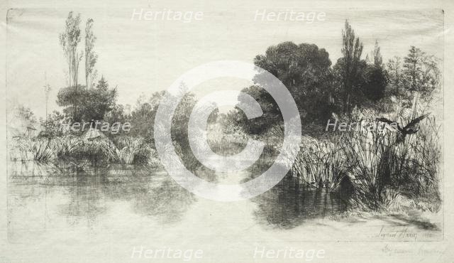 Shere Mill Pond (The Larger Plate), 1860. Creator: Francis Seymour Haden (British, 1818-1910).