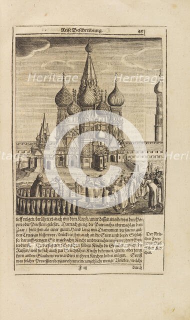 Illustration from: Vermehrte Newe Beschreibung der Muscowitischen und Persianischen Reyse, 1656. Creator: Olearius, Adam (1599-1671).