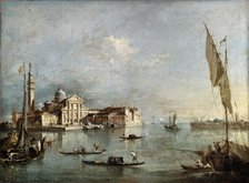 'View of the San Giorgio Maggiore Island', between 1765 and 1775.  Artist: Francesco Guardi