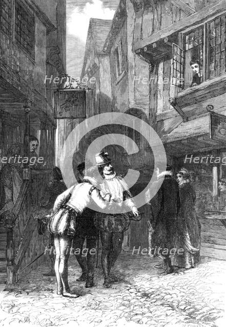 "Gallants", by A. C. Gow,...Winter Exhibition of the Institute of Painters in Water Colours, 1869. Creator: W Thomas.