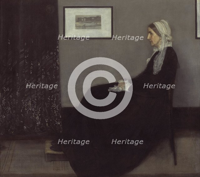 Arrangement in Grey and Black No. 1 (Portrait of the Artist's Mother), 1871. Artist: Whistler, James Abbott McNeill (1834-1903)