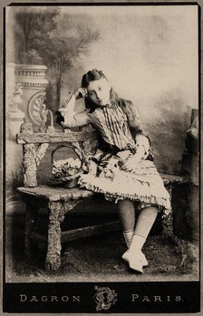 Colette at the Age of 11, 1884. Creator: Dagron, Prudent René-Patrice (1819-1900).