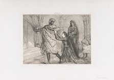 Away!: plate 7 from Othello (Act 3, Scene 4), etched 1844, reprinted 1900. Creator: Theodore Chasseriau.