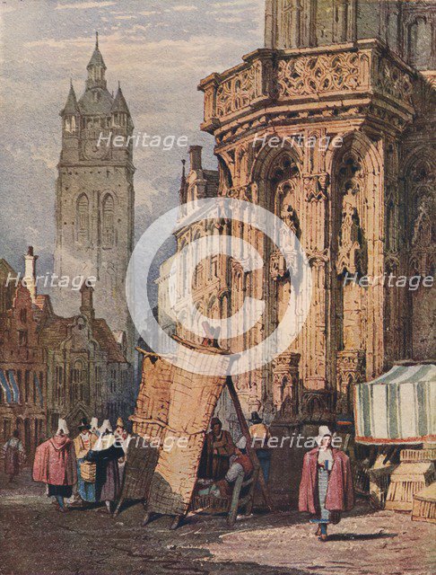 'View in Ghent', c1820 (1915). Artist: Samuel Prout.