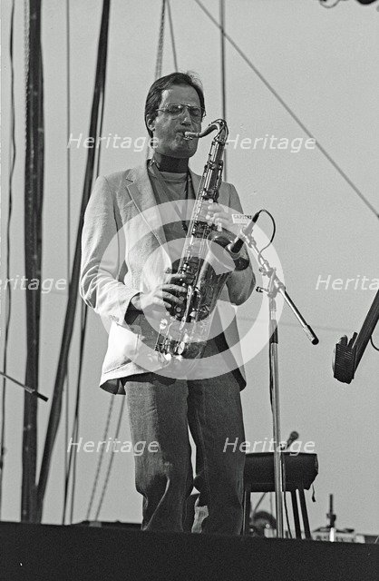 Michael Brecker, Capital Jazz, Knebworth, 1982. Artist: Brian O'Connor.