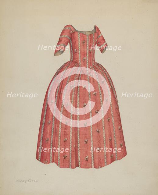 Child's Dress, c. 1938. Creator: Nancy Crimi.