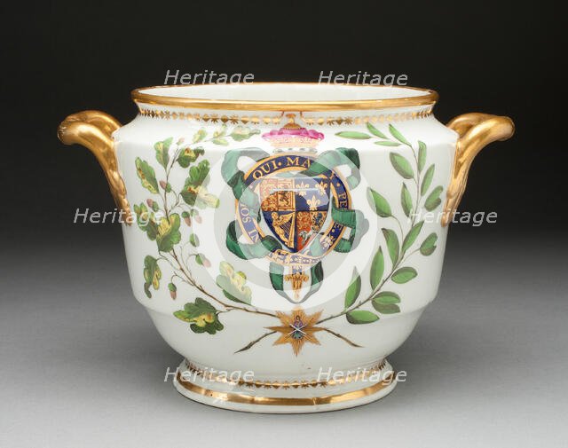 Wine Cooler from the Duke of Clarence Service, Worcester, 1789/90. Creator: Royal Worcester.