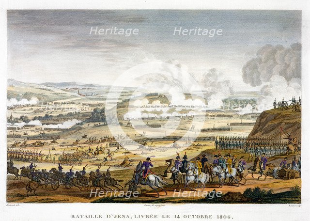 The Battle of Jena, Germany, 14th October 1806. Artist: Edme Bovinet