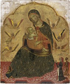 The Virgin of Humility with Angels and a Donor. Artist: Anonymous 