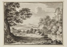 Landscape after Claude, c1800s. Creator: Luigi Gasparini.