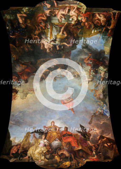 The King governs by himself, 1661, 1680s. Artist: Le Brun, Charles (1619-1690)