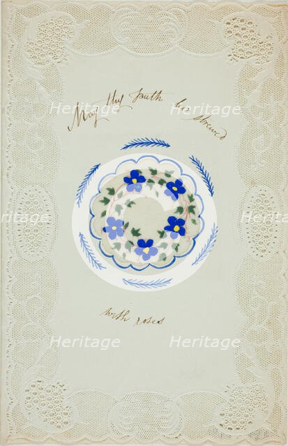 May Thy Path be Strewed with Roses (valentine), n.d. Creator: George Kershaw.