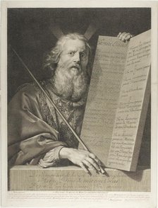 Moïse, 1699. Creator: Gerard Edelinck.
