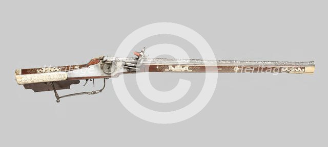 Wheellock Rifle, Germany, 1580. Creator: Unknown.