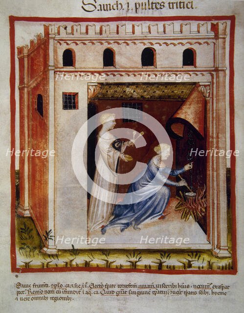 Wheat porridge, 14th century.  Creator: Unknown.