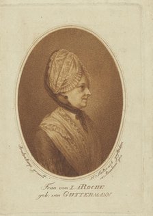 Sophie von La Roche, née Gutermann von Gutershofen (1730-1807) , 1782. Creator: Sintzenich, Heinrich (1752-1812).