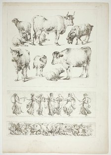 Plate 26 of 38 from Oeuvres de J. B. Huet, 1796–99. Creator: Jean Baptiste Marie Huet.