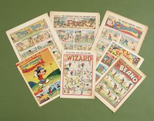 Children's comics with golfing themes, British, c1950s-c1960s. Artist: Unknown