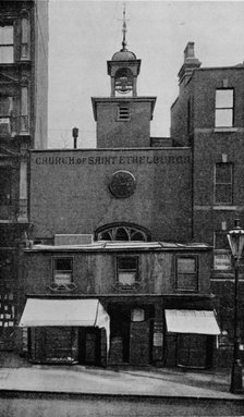 St Ethelburga's Church, Bishopsgate, City of London, c1905 (1906). Artist: Photochrom Co Ltd of London.