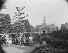 Audience at commencement exercises at Howard University, Washington, D.C, 1942. Creator: Gordon Parks.