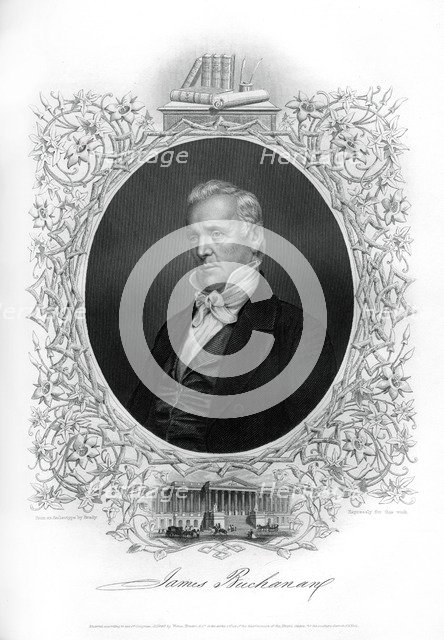 James Buchanan, 15th president of the United States, 1862-1867. Artist: Unknown