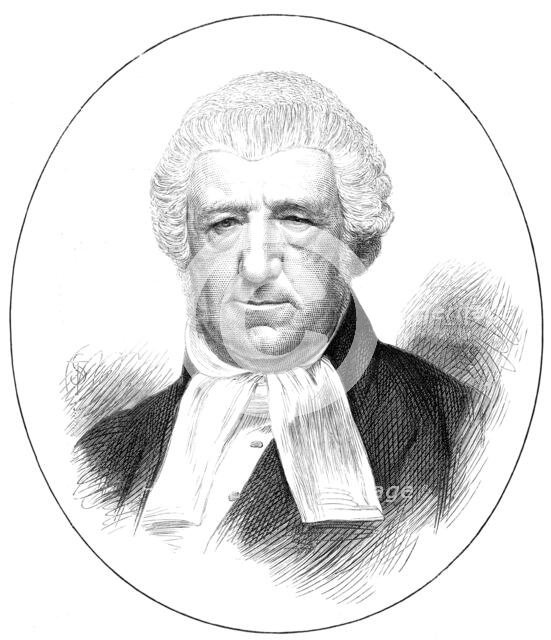 The late Sir W. Bodkin, Assistant Judge of the Middlesex Sessions, 1874. Creator: Unknown.