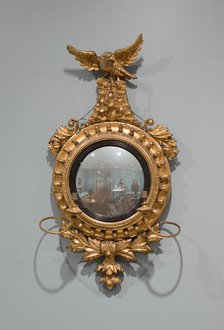 Pair of Convex Mirrors, 1810/30. Creator: Unknown.