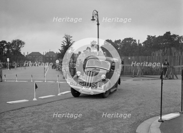 Ford Model C Ten of LL Morgan competing in the South Wales Auto Club Welsh Rally, 1937 Artist: Bill Brunell.