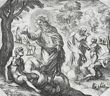 God Creating Adam and Eve, c1600. Creator: Antonio Tempesta.