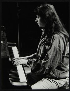 Canadian pianist Renee Rosnes playing at the Hertfordshire Jazz Festival, St Albans, 1993. Artist: Denis Williams